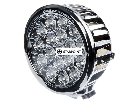 Great Whites 7 inch LED Driving Lamp, Chrome Round LED Driving light