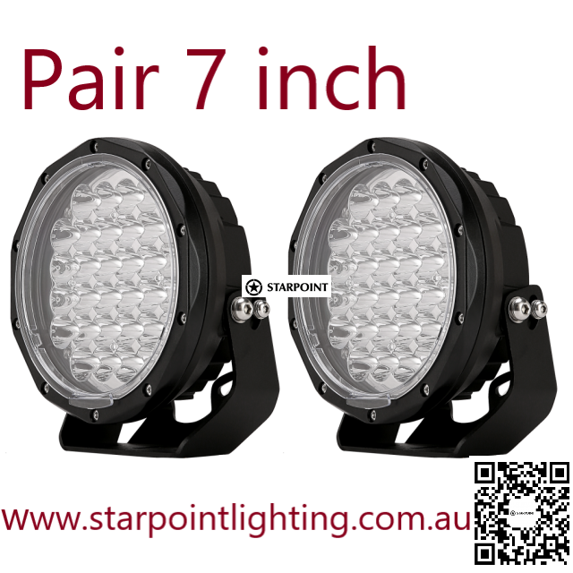 2X 7 Inch LED Driving Lights 4x4, 12V 24V OSRAM Offroad Spotlights, 7 Inch LED Driving Spotights IP68