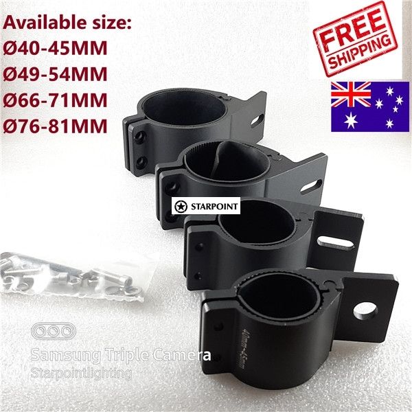 Pair Bull Bar Brackets for lights, 1.63inch Clamp Nudge Bar Mounting