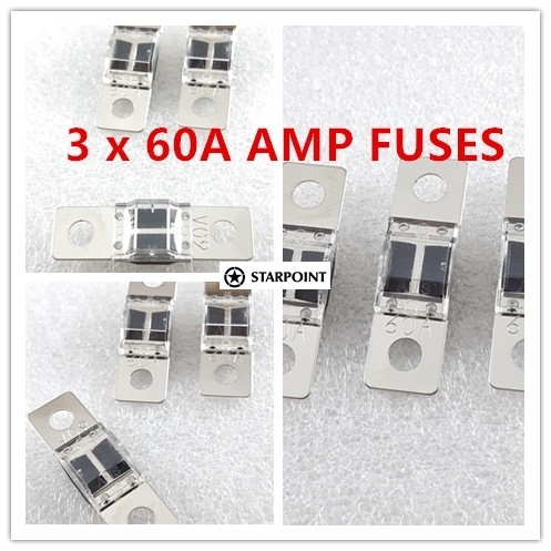 3 x 30 AMP/ 40 AMP/ 50 AMP/ 60 AMP/ 80 AMP/ 100 AMP Midi Fuses Suit Dual Battery or Solar Bulk Available