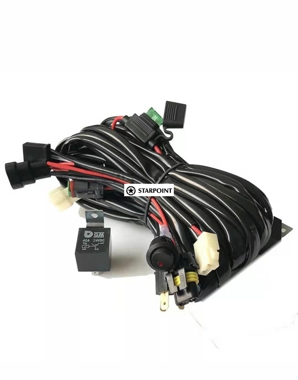 LED Driving Lights Wire Harness Loom Kits suit Light Bars or Spot Lights