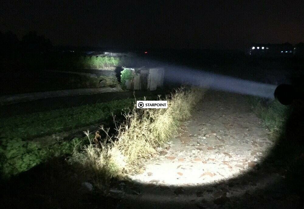 12v Spotlight LED Handheld Spotlight 150mm 60w, 4500 Lumens Hunting Spotlight for Camping, Hunting