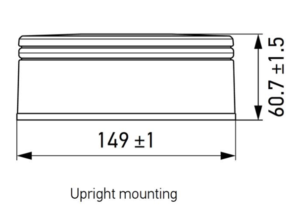 Hella LED Amber Rotating Beacon