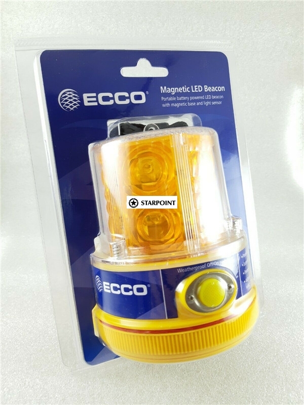 ECCO LED Amber Beacon Battery Powered Base 120mm X 120mm