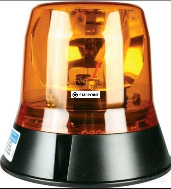 Amber Rotating Beacon Permanent 3 Bolt Mount Halogen ECCO ACX2136 Class 1