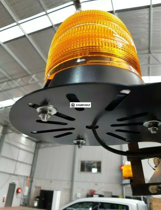 Amber Rotating Beacon Mounting Bracket Universal 180mm x 180mm