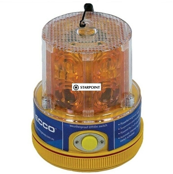 ECCO LED Amber Beacon Battery Powered Base 120mm X 120mm