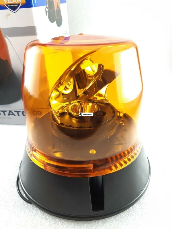 ECCO LED Amber Beacon Rotator 12v 24v Amber 3 Bolt Class 1 Traffic Control