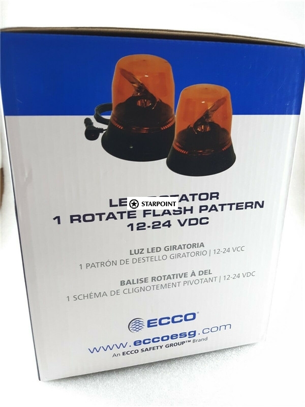 ECCO LED Amber Beacon Rotator 12v 24v Amber 3 Bolt Class 1 Traffic Control