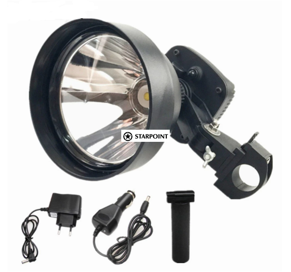 Rechargeable Powerful LED Handheld Spotlight for Hunting Cordless Hunting Spotlight 2500LM