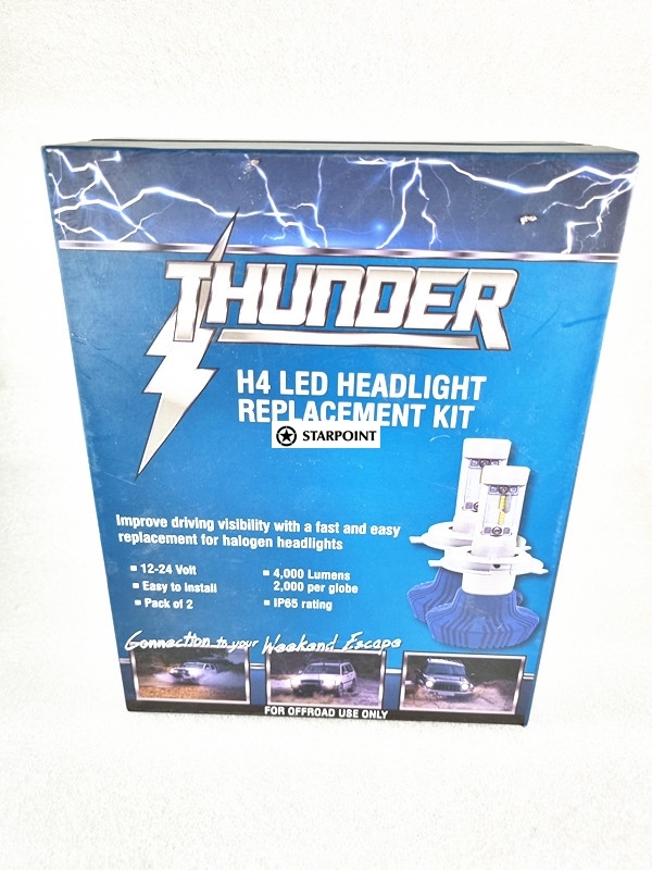 Thunder LED H4 Replacement Headlight Globe Kit