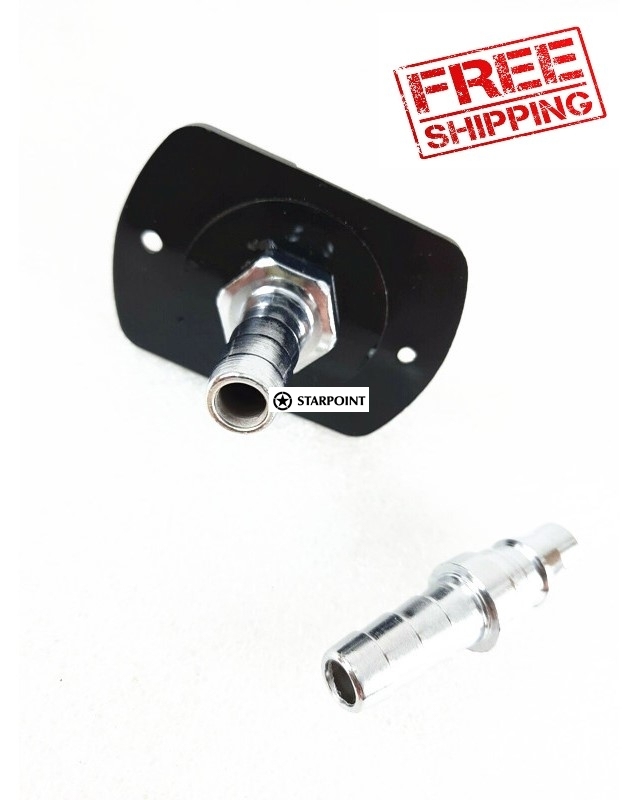 Flush Mount Air Fitting Kit - Male and Female Fittings for On Board Compressors