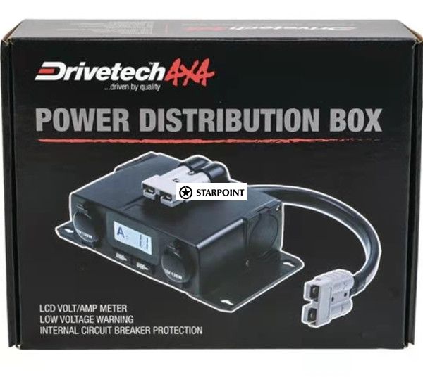 Anderson Plug Power Distribution Box 2 x USB 2 x 12v outlet 200mm x 100mm
