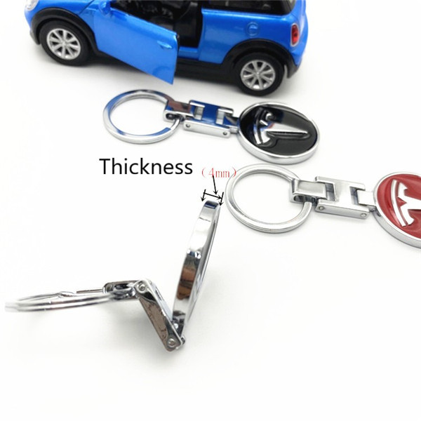 Red Tesla Keyring Double-Sided, Tesla Red Keychain for Tesla Model 3 Model S Model X Model Y