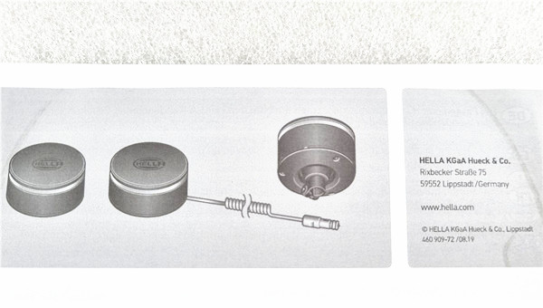 Hella LED Amber Rotating Beacon