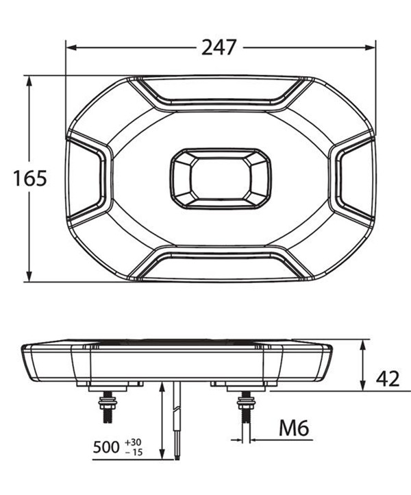  LED Amber Beacon class 1