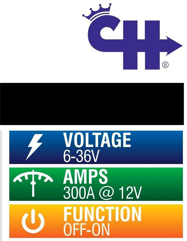 Battery Master Switch 75920 SPST On/Off Cole Hersee Isolator 300A @ 12v Lockable