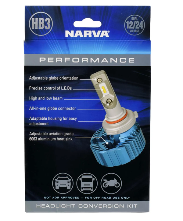 Narva  HB3 12/24V Gen III LED Performance Globe Kit