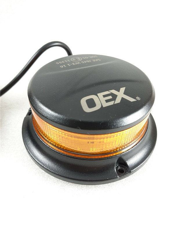 LED Amber Beacon Class 1 Multivolt Low Profile Magnetic Base 12v 24v