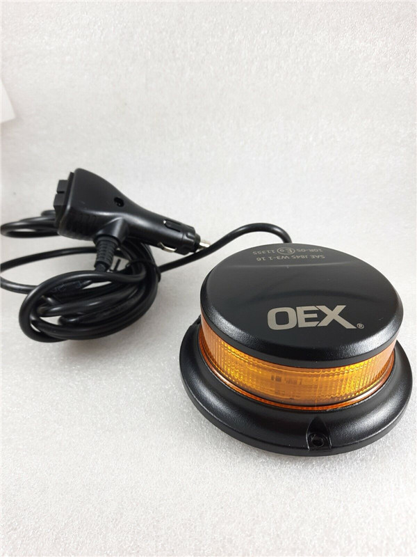 LED Amber Beacon Class 1 Multivolt Low Profile Magnetic Base 12v 24v