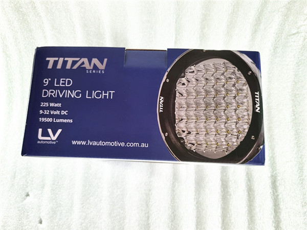 Titan 9 Inch LED Driving Light 225 Watt LED Spot Light 20625 Lumens LV9411 Off Road, 4WD Lights