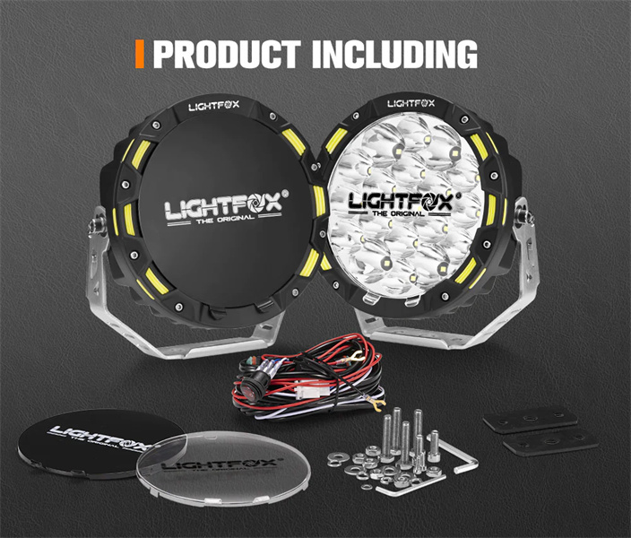 Lightfox 7" LED Driving Light 1Lux@816m(Pair) IP68 12,603(Pair) - 5 Years Warranty