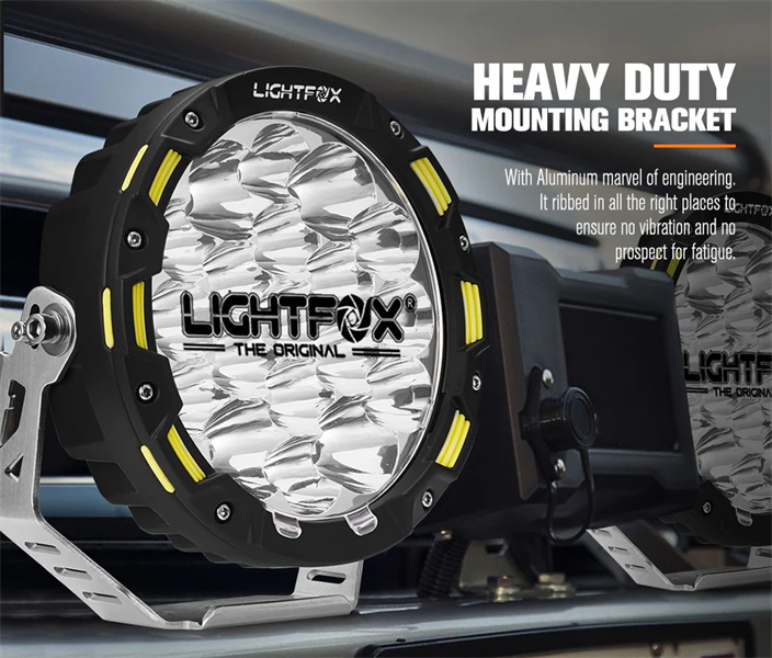 Lightfox 7" LED Driving Light 1Lux@816m(Pair) IP68 12,603(Pair) - 5 Years Warranty