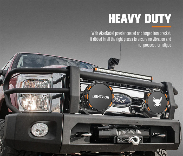 Lightfox 9" Osram Laser LED Driving Lights + 20" Single Row LED Light Bar + Wiring Kit- 5 years warranty