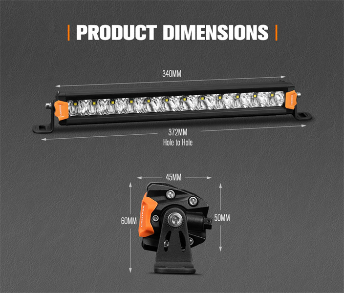 Lightfox Vega Series 14inch LED Light Bar 1 Lux @ 319M IP68 Rating 7,548 Lumens - 5 Years Warranty