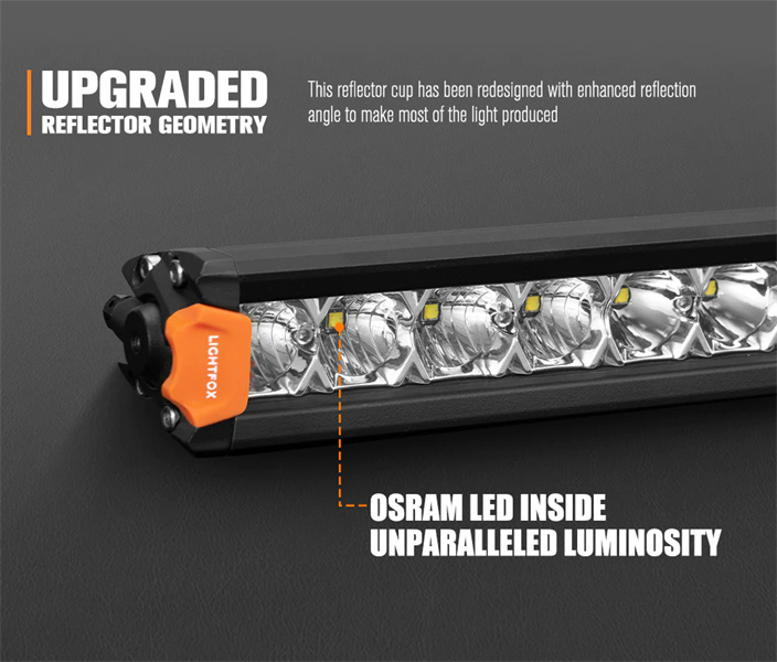 Lightfox Vega Series 14inch LED Light Bar 1 Lux @ 319M IP68 Rating 7,548 Lumens - 5 Years Warranty