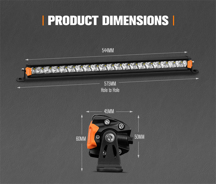 Lightfox Vega Series 20inch LED Light Bar 1 Lux @ 453M IP68 Rating 12,580 Lumens - 5 Years Warranty