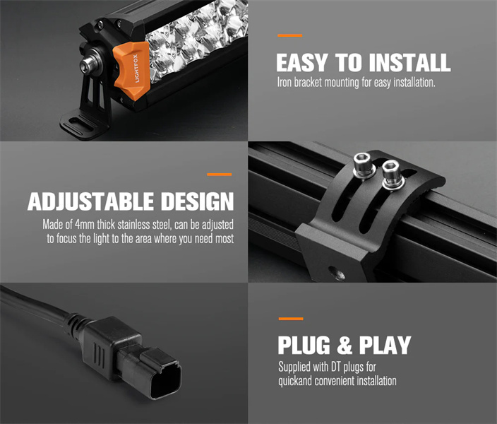 Lightfox Rigel Series 12inch LED Light Bar 1 Lux @ 337M IP68 Rating 8,320 Lumens - 5 years Warranty