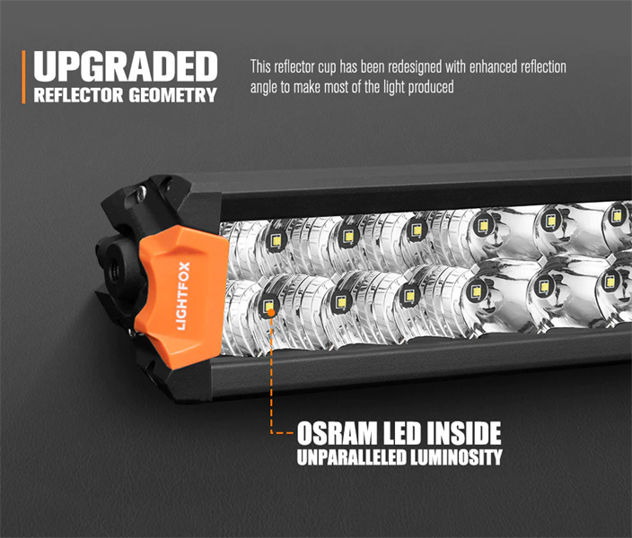 Lightfox Rigel Series 20inch LED Light Bar 1 Lux @ 509M IP68 Rating 15,096 lumens - 5 years warranty