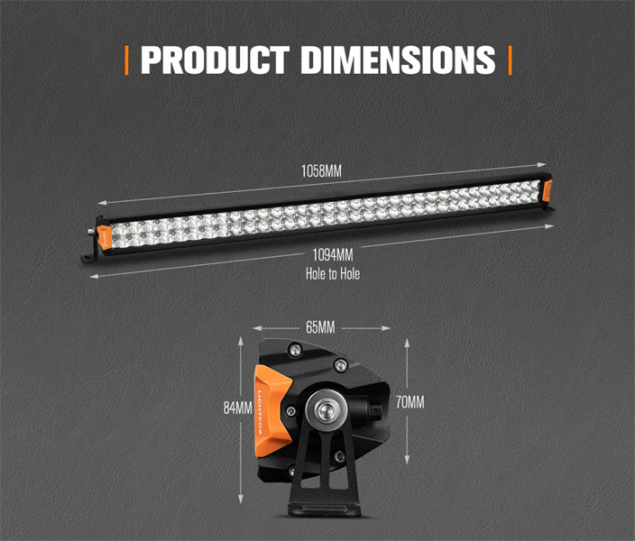 Lightfox Rigel Series 40inch LED Light Bar 1 Lux @ 694M IP68 Rating 30,192 - 5 years warranty