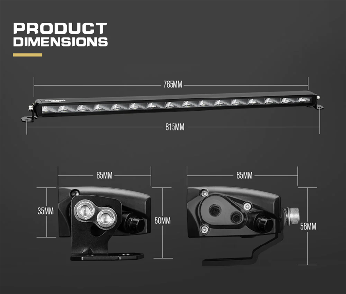 Defend Indust 30inch LED LIGHT BAR 1 Lux @ 540M IP68 Rating 7,785 Lumens --5 Years Warranty