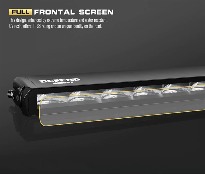 Defend Indust 30inch LED LIGHT BAR 1 Lux @ 540M IP68 Rating 7,785 Lumens --5 Years Warranty