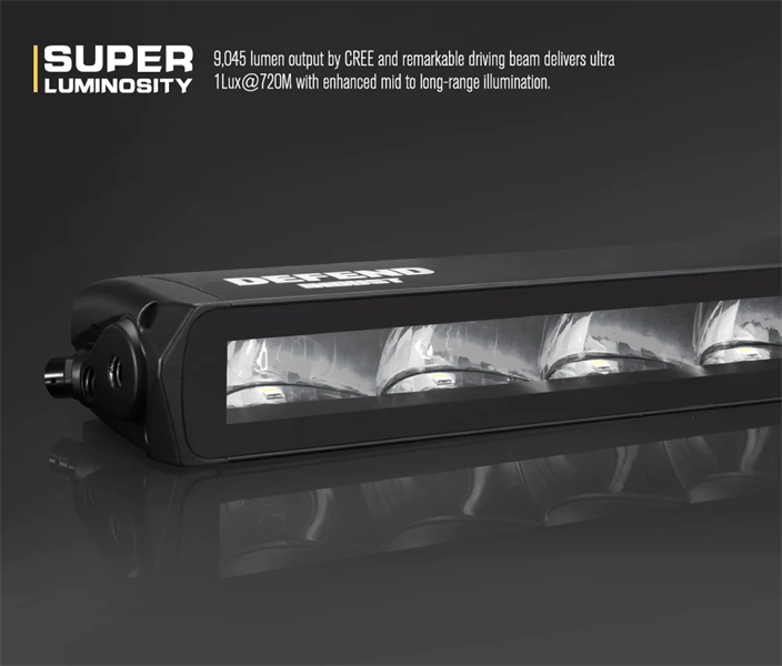 Defend Indust 38inch LED LIGHT BAR 1 Lux @ 720M IP68 Rating 9,045 Lumens - 5 years warranty