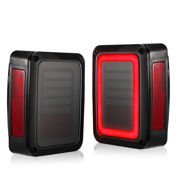 2x Smoked LED Tail Lights Brake Turn Reverse for Jeep Wrangler JK 07-17 OEM -  3 Years Warranty