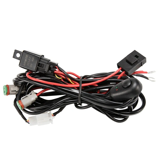 2 Way High Beam Wiring Loom Harness 12V 40A Relay Switch Kit Driving Light Bar - 1 Year Warranty