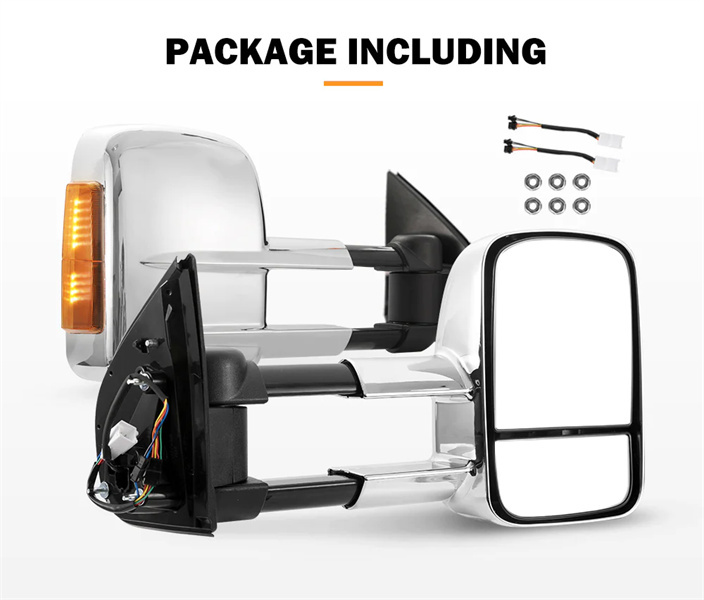 San Hima Pair Extendable Towing Mirrors for Holden Colorado 2012 - ON- 3 years Warranty