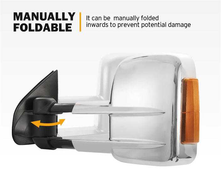 San Hima Pair Extendable Towing Mirrors for Holden Colorado 2012 - ON- 3 years Warranty