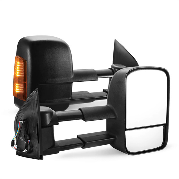 Pair Extendable Towing Side Mirrors for Nissan Navara D40 2005-2015 - 3 years warranty