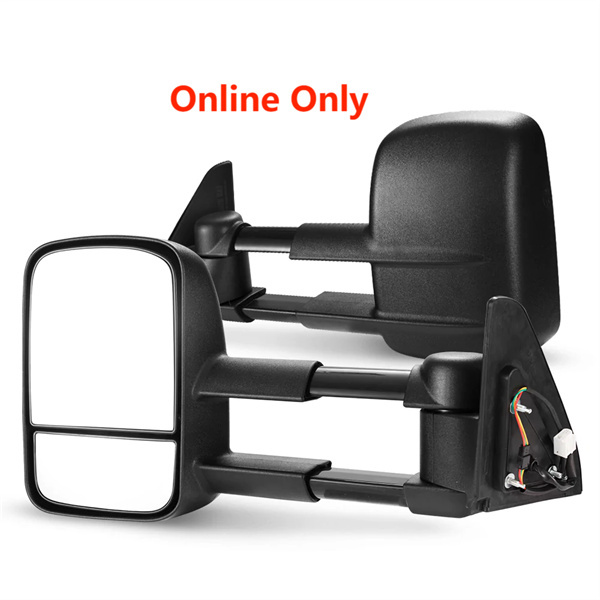 Pair Towing Extendable Mirrors suit Toyota Prado 120 Series 2002-2009 - 3 Years Warranty