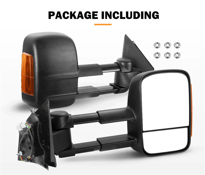 Towing Mirrors Extendable Mazda BT-50 2012 to Mid-Year 2020 - 3 Years Warranty