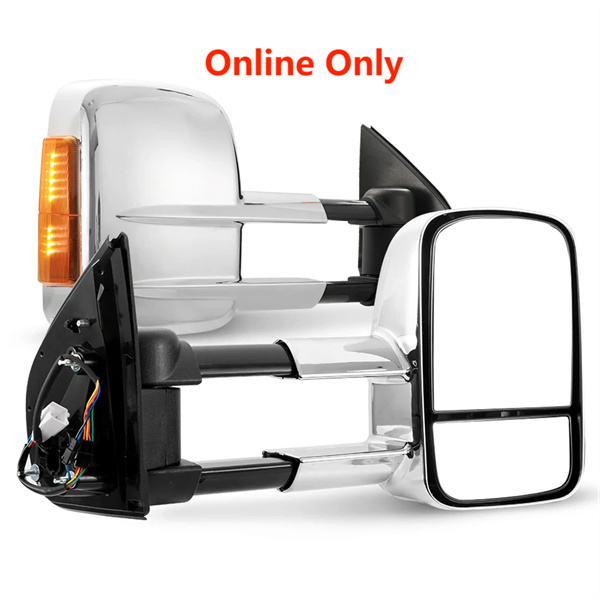 San Hima Pair Towing Extendable Side Mirrors for Isuzu MU-X 2014-2020 - 3 Years Warranty