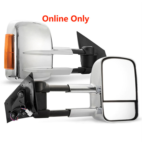 San Hima Pair Towing Mirrors Chrome Mazda BT-50 2012 to Mid-Year 2020 - 3 Years Warranty