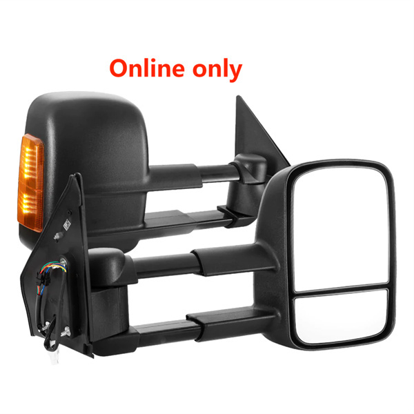 San Hima Pair Towing Mirrors for Toyota Landcruiser 200 Series 2007-2021 with Indicator - 3 Years Warranty