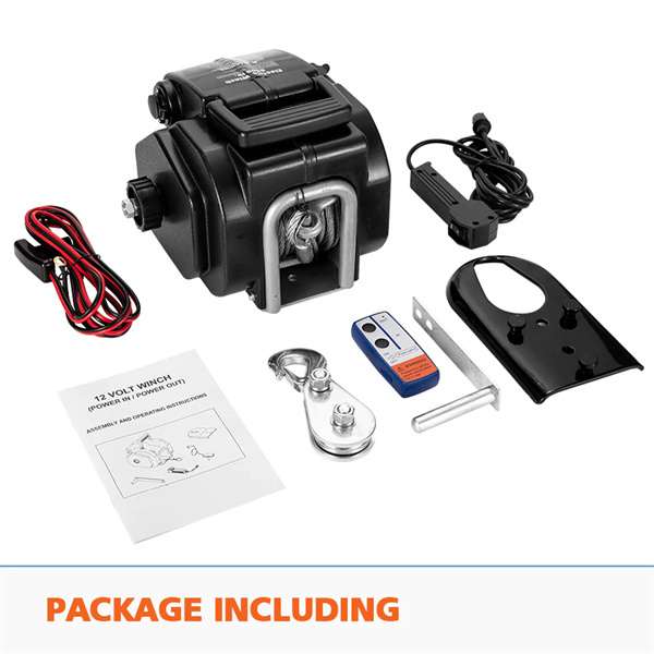 Fieryred 6500LBS 12V Electric Boat Winch Portable Detachable 3000KG ATV 4X4 4WD - 1 Year Warranty