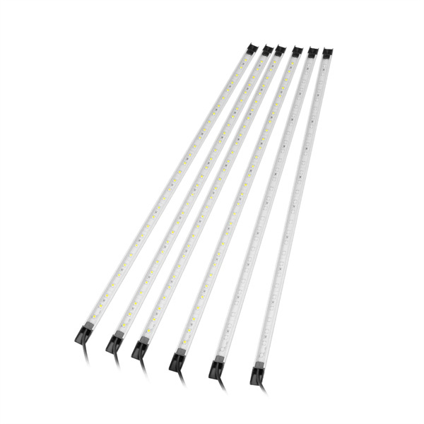 Lightfox 6PCS 12V LED Strip Light Bar Waterproof Amber White Lights Camping Boat - 2 years Warranty