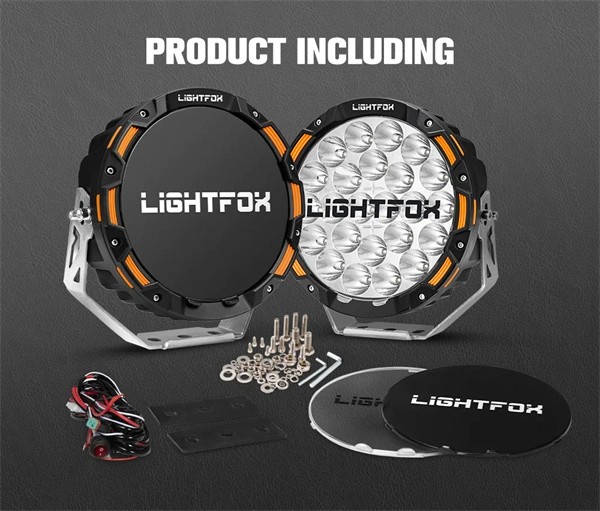Lightfox 9inch LED Driving Light 1 Lux @1,150M IP68 20,200 lumen - 5 years Warranty